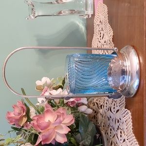 Rogers & Bros. Blue Pickle Caster